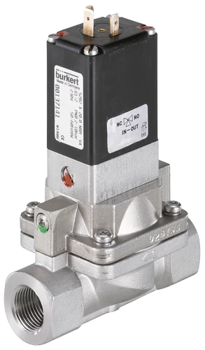 BURKERT SOLENOID VALVE TYPE 5282 C/W STANDAR CABLE LUG PORT CONN.: G1/2" VOLT: 24VDC PRESSURE RANGE: 0.2 - 10 BAR